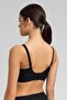 Women's Stripe Pattern Ghost Bra Black - 2
