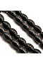 Simple Yusr Rosary 33 Beads 8.5x11.5mm Black Oval Beads 24g - 4