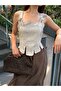 Natural Skirted Hem Blouse - 3277 - 4