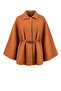 Bouquet Fabric Belted Winter Poncho 2233-02 Tile - 6