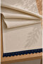 Riviera 100% Cotton Runner Ecru-Navy Blue 50X150 cm - 2