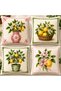 Ays Home Green Lemon Trend Garden Home Balcony Decorative Cushion Cover Set - 2