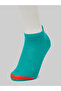 Pack of 5- Contrast Detail Ribbed Cuff Ankle Socks - 8