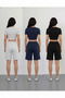3-Piece Shorts for Women (Black-Grey-Navy Blue) Basic Summer Shorts Set - Comfortable Fit Above the Knee Summer Product Anti-Sweat - 2