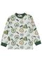 Civil Boy's Kids Crest Printed Pajama Set |   School Nursery and Daily Use - Green - 2