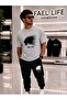 Unisex Wide-Let T-Shirt and Trackpants Tiger Printed Set