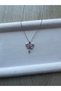 Butterfly Detailed Dangling Steel Necklace Handmade