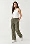 Women's Wide-Legged, Elastic Waist, Drawstring, Flowy Linen-Look Trousers Eleg-2306 - 5