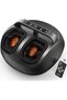 DKH- New Shiatsu Foot Massager with Heat, 3D Kneading, Bi-Directional, 3 Intensities, Corded Electric, Black and Red - 2