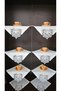 4 Piece Gardenia French Guipure Detailed Living Room Display Cabinet, Silver Napkin Holder, Coffee Table Set - 2