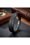 Black Tube Mesh and Multi Leather Bracelet - Zamak Lock 18393B2D2Z Premium Stain-Resistant Elegant - 4