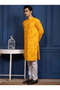 Mens Bandhani Printed Cotton Kurta Set - 3