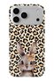 iPhone 18 Pro Compatible Leopard Pattern Rabbit Pattern Transparent Phone Case