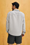 Airo Men's Soft and Thin Modal Fabric Buttoned Comfortable Fit Mink Striped Shirt - 5