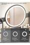 Bedroom Home Dressing Table Makeup Cabinet with LED Makeup Mirror 3-Speed Lighting Adjustment - 8