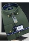 Slim Fit Long Sleeve Epaulet Linen Shirt - 3