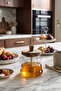 Glass Honey Jar with Wooden Lid and Spoon 500 ml