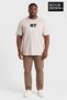 Men's Large Size Ny New York Printed 3Xl-6Xl Crew Neck T-Shirt Spr26Bts510-15