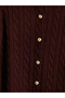 Vizyon New Season Hair Braid Patterned Women's Knitwear Cardigan - 7