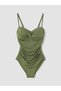 Peak New Season Women's Swimsuit with Heart Collar and Drawstring Detail