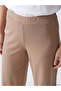 Two Mt Shop Quality Lcwaikiki Basic Brown Diving Fabric Plain Standard & Regular Women's Capri - 3
