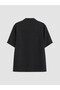 Black Regular Fit Resort Collar Men's Shirt - 2