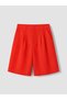 Lcw Kids Girls Pleated Bermuda Shorts - 3