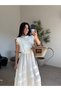 Ecru Laced Lined Dress - 3