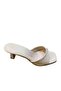 Women's Goblet Heeled Single Strap Slippers