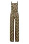 Women's Plus Size Colorful, Adjustable Straps, Slit Wide Leg, V-Neck Jumpsuit 65N39574 - 5