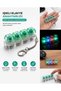 Led Lighted 4-Pack Mechanical Keyboard Switch Keychain Pressure-Illuminated Keycap Keychain Gamer & Fidget Accessory