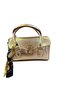 Stylish Bag with Fabulous Scarf Detail Gold - 2