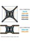 Full Motion TV Wall Mount Monitor Wall Bracket with Swivel & Articulating Tilt Arm, Fits up to 55 Inch - 5