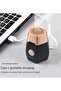 ELTERAZONE Well-designed aroma diffuser, electronic incense burner, portable smart aroma diffuser, car mini aroma diffuser, safe and intimate (black) - 3