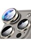 Camera Protection for iPhone 16 Pro/16 Pro Max – [Convex Platform HD Tempered Glass] + [Aluminium Ring] Camera Lens Protector (Titanium)