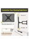 Tilt & Swivel TV Wall Mount - Heavy Duty Steel Bracket for 32-55" LED, LCD, Flat & Curved TVs - 3