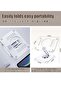 Tablet Stand Holder 360° Rotating Angle Adjustable Aluminum Alloy Foldable Tablet Mobile Bracket for Desktop Silver - 6