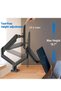 Dual Monitor Mount Stand, Adjustable Monitor Stand, Articulating Gas Spring Monitor Arm - 2