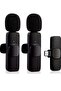 Wireless Lavalier Microphone for iPhone iPad - Plug-Play Wireless Mic with 2 Microphones for USB-Lighting iPhone - Video Recording, Interview