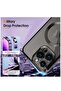Magnetic Case for iPhone 15 Pro Max Case [Compatible with MagSafe] Full Camera Protection Clear Plating Luxury Cover for Women Men Soft TPU Bumper Drop Protective Phone Case (6.7"),Black - 5