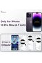 [5 in 1] for iPhone 14 Pro Max Case, 2 Screen + 2 Camera Protectors, Slim Liquid Silicone - 2