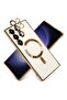 Magnetic Clear Case for Samsung Galaxy S23 Ultra with Camera Lens Protector Magsafe Compatible