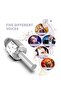 Wireless Bluetooth Karaoke Microphone,Rechargeable Kids Microphone Karaoke Machine - Best Gifts for Kids Adults (Silver) - 7