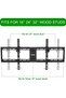 32-85" TV Wall Mount Bracket: Tilt Ultra Slim Fixed TV Mount for LED LCD OLED Plasma TVs - 4