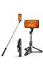 Portable Selfie Stick Tripod with Light with Detachable Bluetooth Remote, 41 Inch Extendable Tripod - 2
