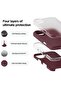 Liquid Silicone iPhone 16 Plus Case Cover - Full Body Protection, Shockproof, Slim, Anti-Scratch, Soft Microfiber Lining (Burgundy) - 2