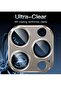 Camera Lens Protector for iPhone 15 Pro/Pro Max, 9H Tempered Glass, Matte Metal, 1-Pack - 4