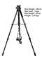 2234 Professional Aluminium Alloy Tripod Stand - 3-Way Swivel Pan Head - 4