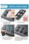 Camera Lens Protector for Samsung Galaxy S24 Ultra 2024, 9H Transparent Camera Tempered Glass Grade Shatterproof (Black) - 5