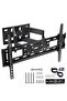 Adjustable, Tilting and Swivelling TV Wall Mount for Curved Flat TVs and Monitors VESA 400 x 600 Max (32-75 Inch)
